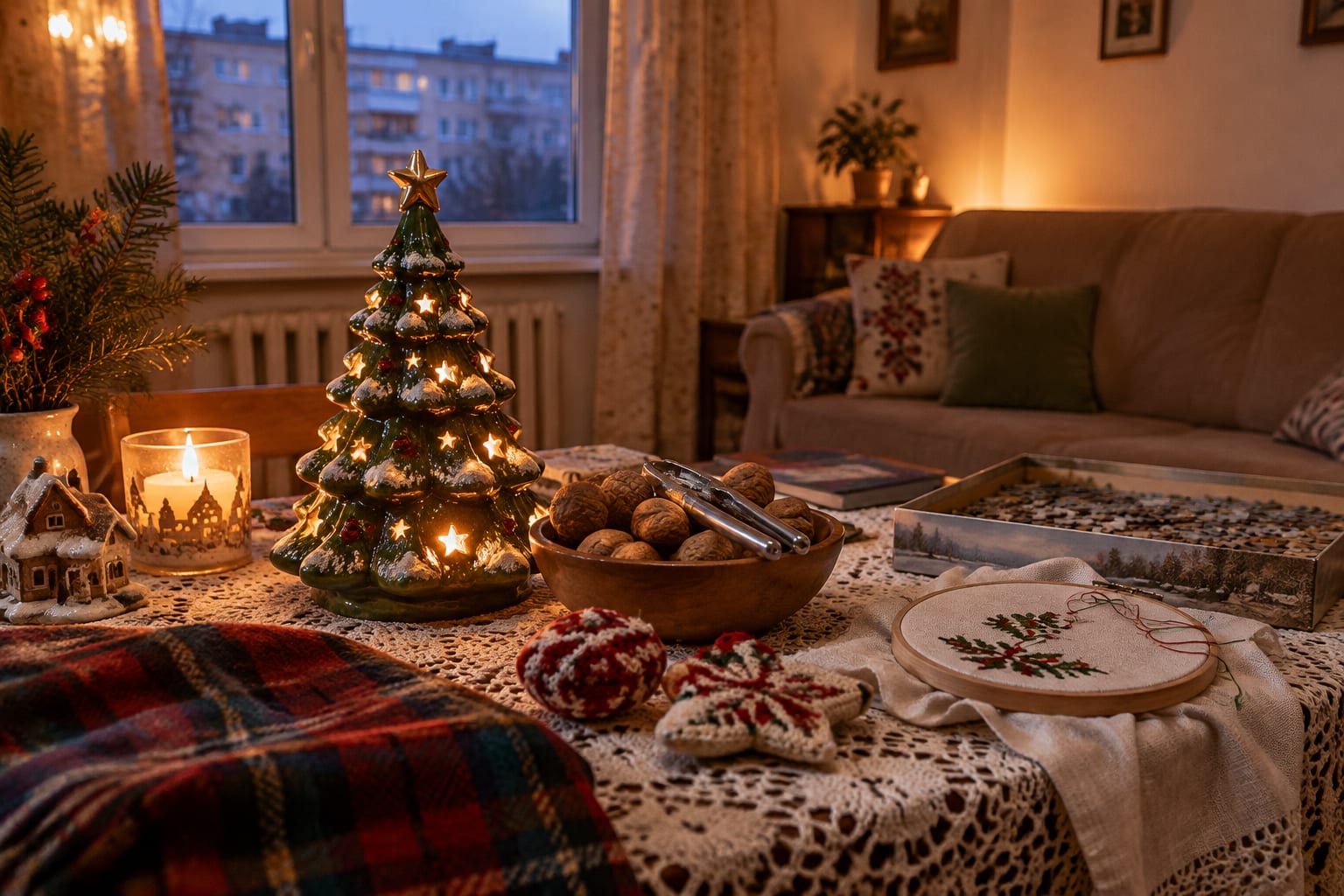 Decor de Christmas în stil grannycore